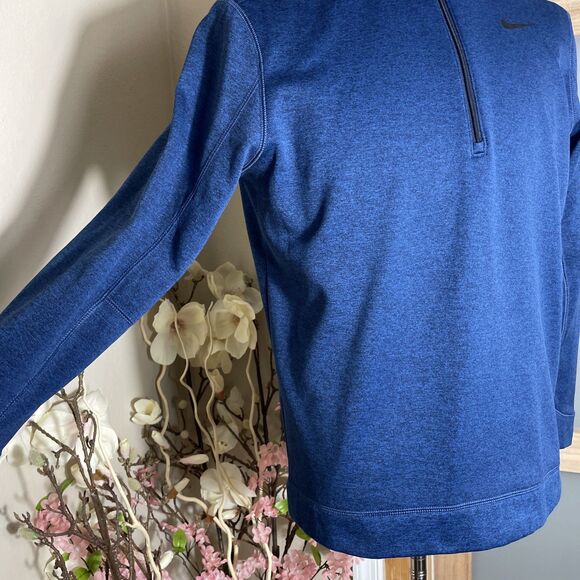 Nike Golf Tour Quarter Zip Sweater Men’s M Navy Blue Pullover Athletic - Picture 5 of 9